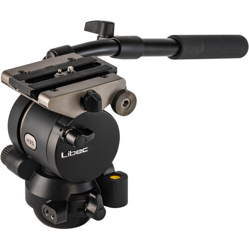 Libec Libec H35 75mm Ball and Flat Base Video Head with Pan Handle (17.6 lb Payload)